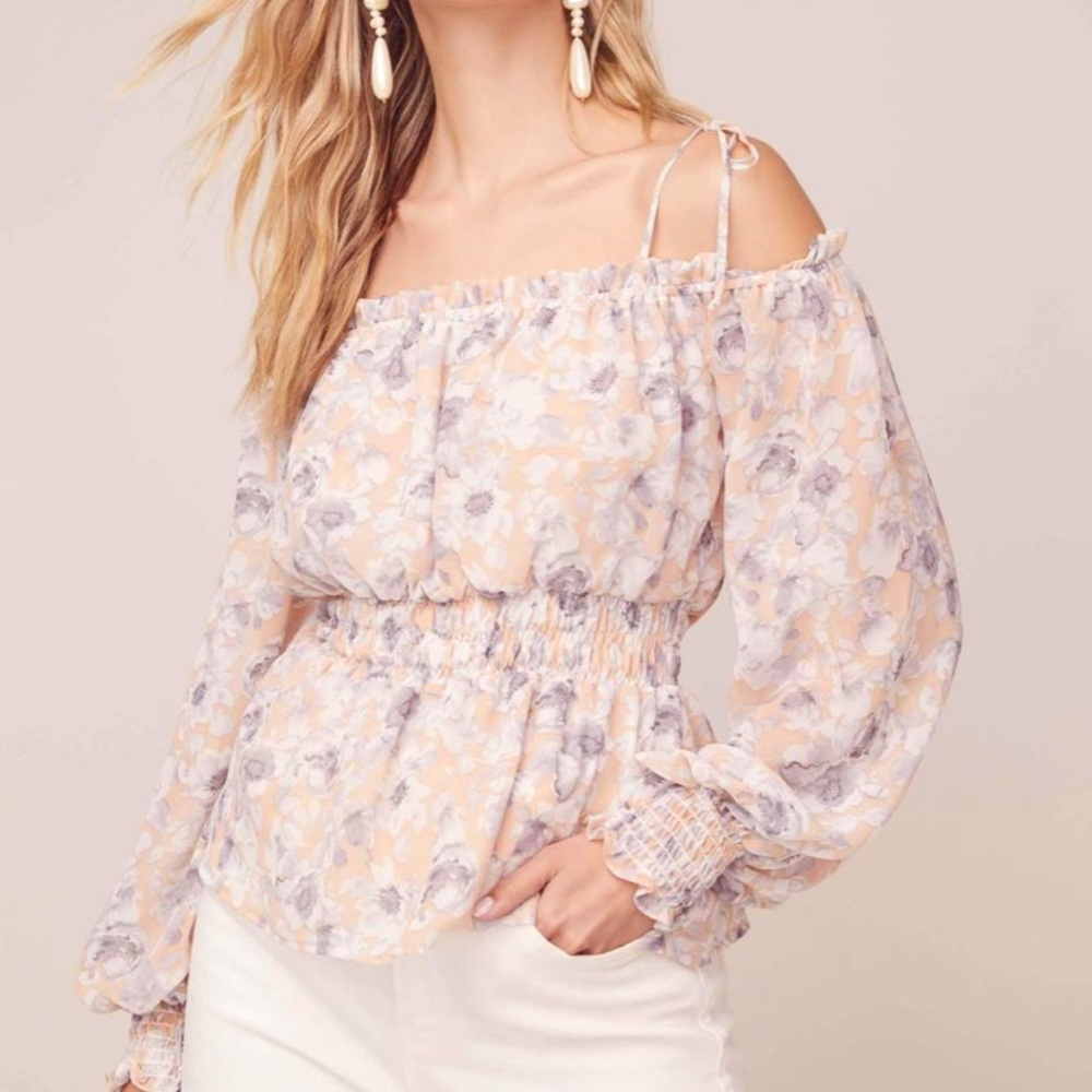 ASTR The Label Harlee Off The Shoulder Top